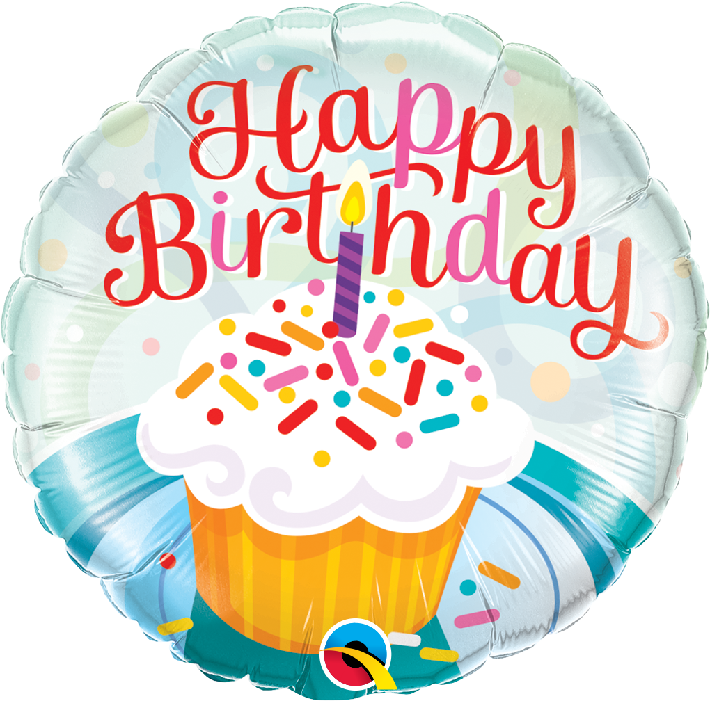 Birthday: Cupcake & Sprinkles - 18"