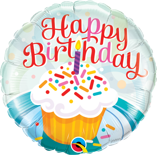 Birthday: Cupcake & Sprinkles - 18"