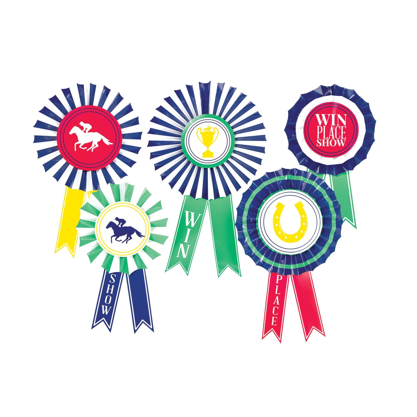 Hanging Award Ribbon Fan Décor - Derby Day
