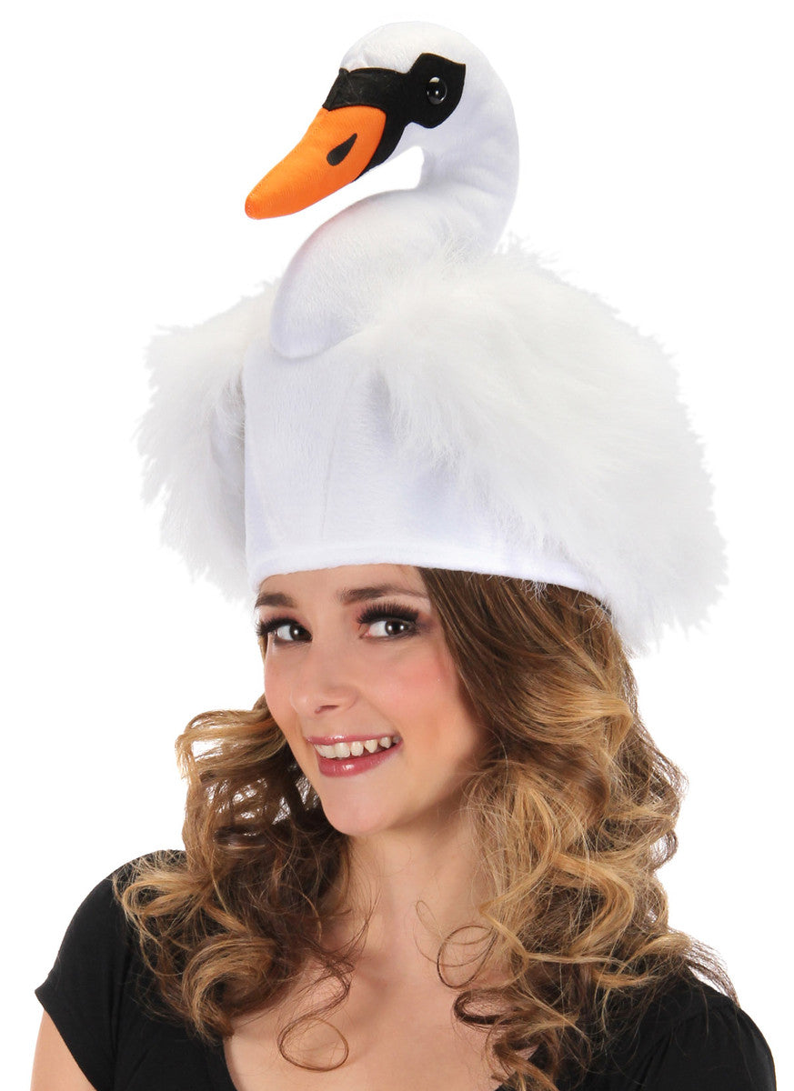 Swan Plush Hat