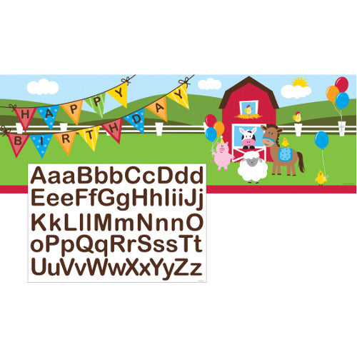 Giant Party Banner - Farmhouse Fun