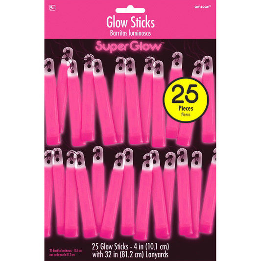 Glow Sticks - Pink 25ct