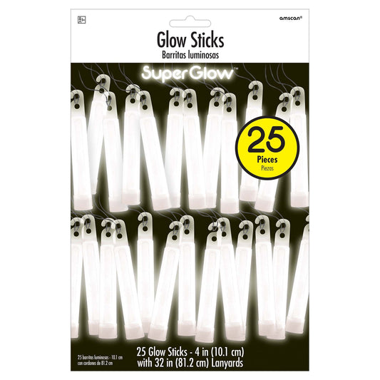 Glow Sticks - White 25ct
