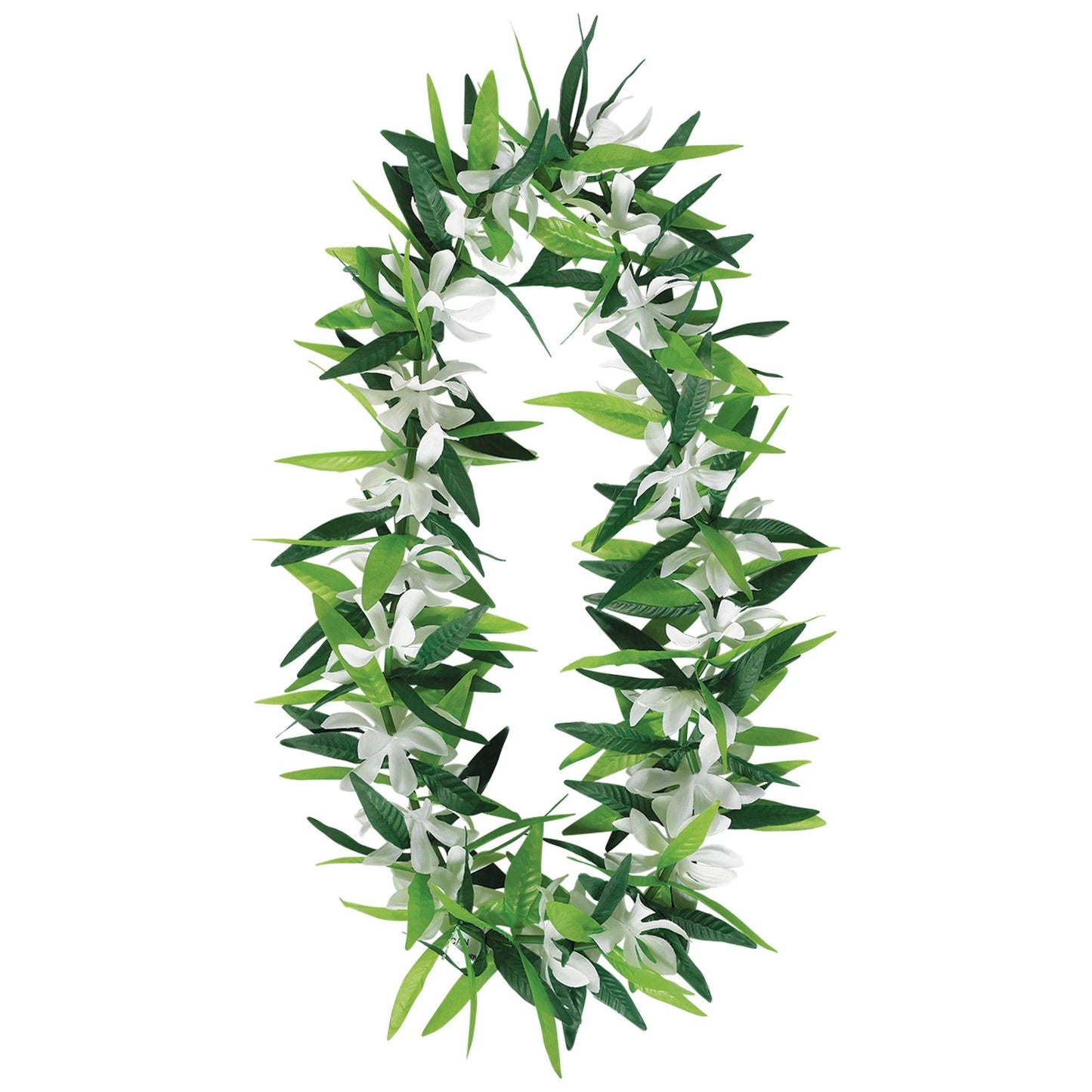 Green Leaf Lei With Flowers