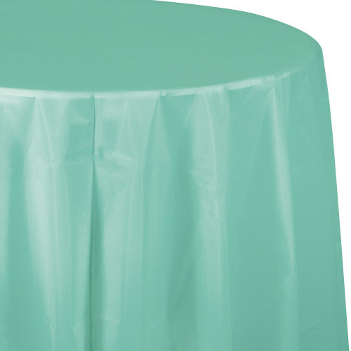 Round Plastic Table Cover - Plastic - Mint