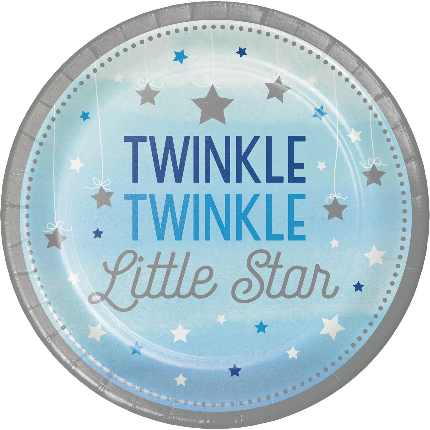 Lunch Plates - One Little Star (Blue) 8ct