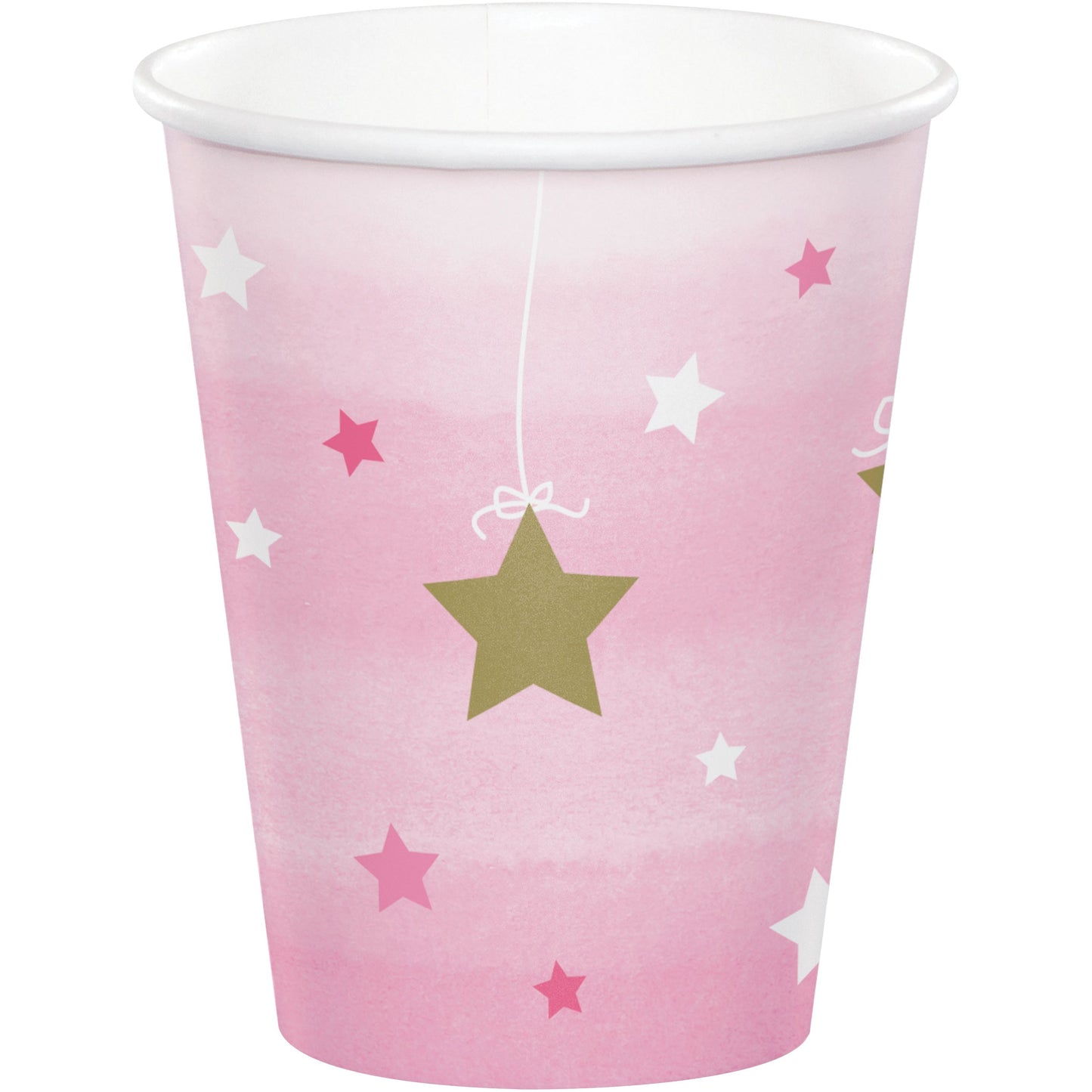 Cups - One Little Star (Pink) 8ct