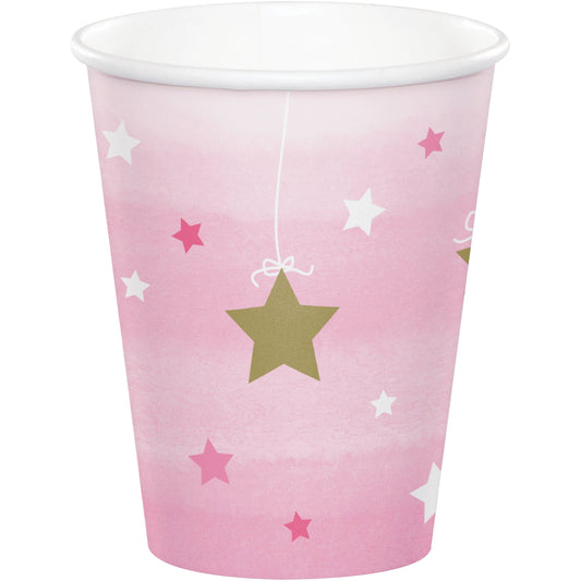 Cups - One Little Star (Pink) 8ct