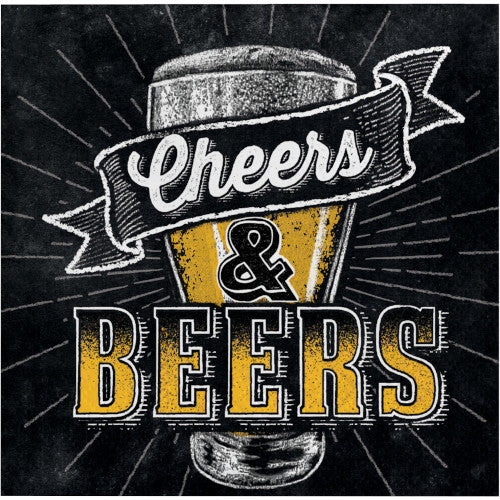 Beverage Napkins - Cheers and Beers 16ct
