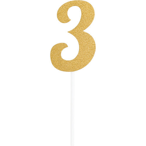 Cake Topper - Gold 3