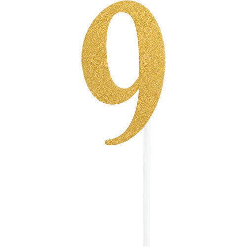 Cake Topper - Gold 9