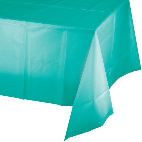 Plastic Table Cover - Teal Lagoon