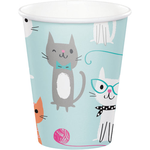 Cups - Cat Party 8ct
