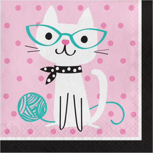Lunch Napkins - Cat Party 16ct