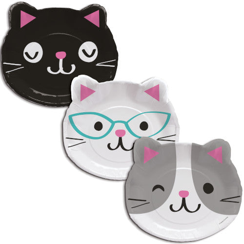 Lunch Plates - Cat Party 8ct