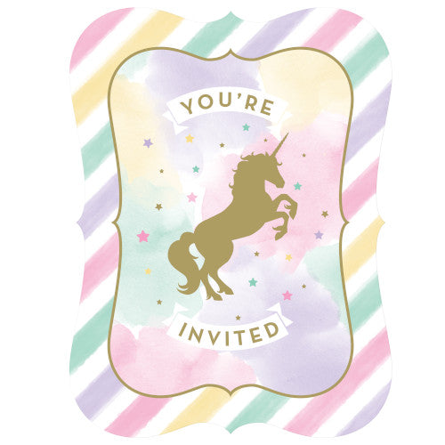 Invitations - Unicorn Sparkle 8ct