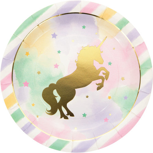 Lunch Plates - Unicorn Sparkle 8ct