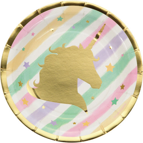 Dessert Plate - Unicorn Sparkle 8ct