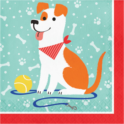 Lunch Napkins - Dog Party 16ct