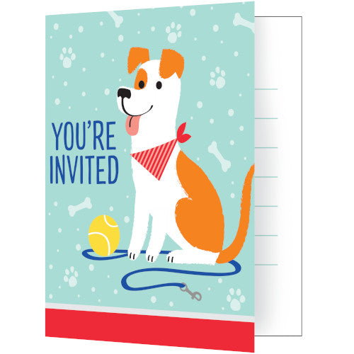 Invitations - Dog Party 8ct