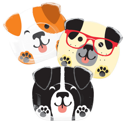 Lunch Plates Assorted - Dog Party 8ct