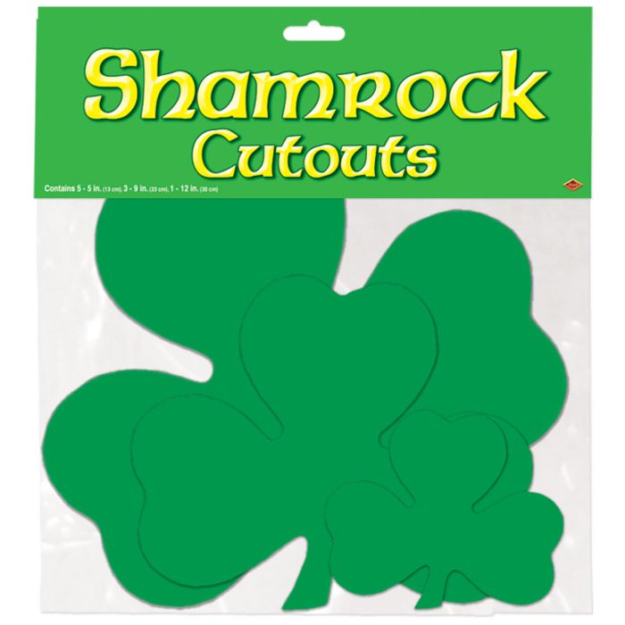 Printed Shamrock Cutouts 9ct