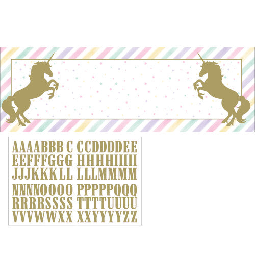 Giant Party Banner - Unicorn Sparkle