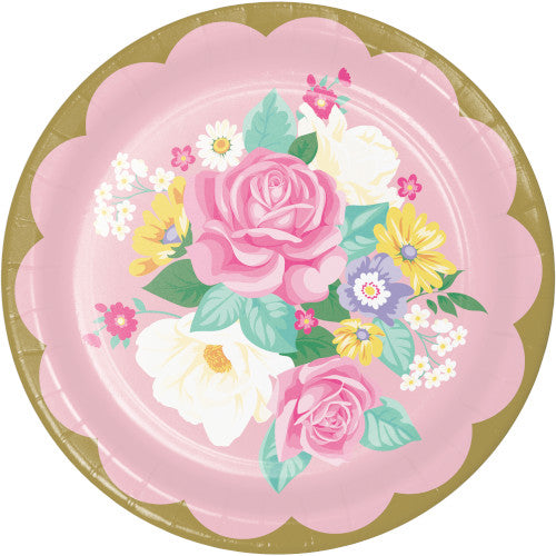 Lunch Plates - Tea Party 8ct