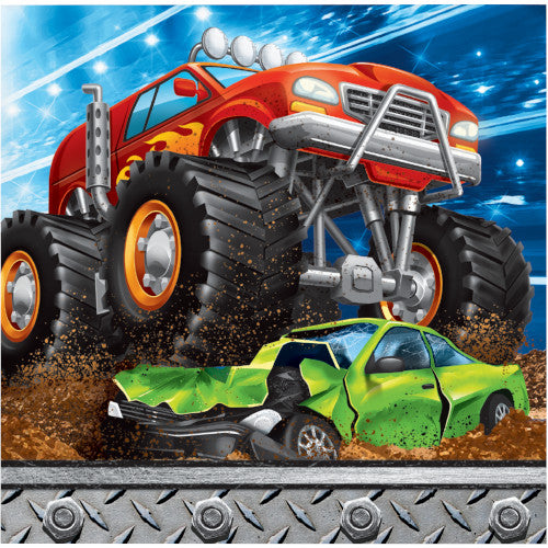 Beverage Napkins - Monster Truck Rally 16ct