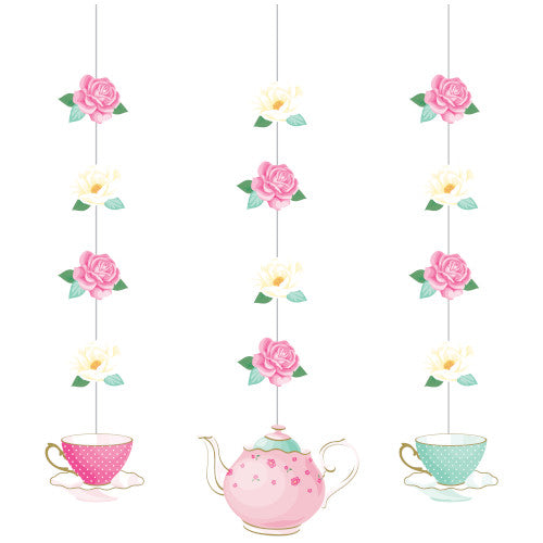 Hanging Decor - Tea Party 3ct