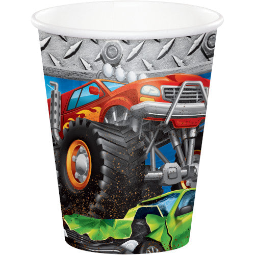 Cups - Monster Truck Rally 8ct