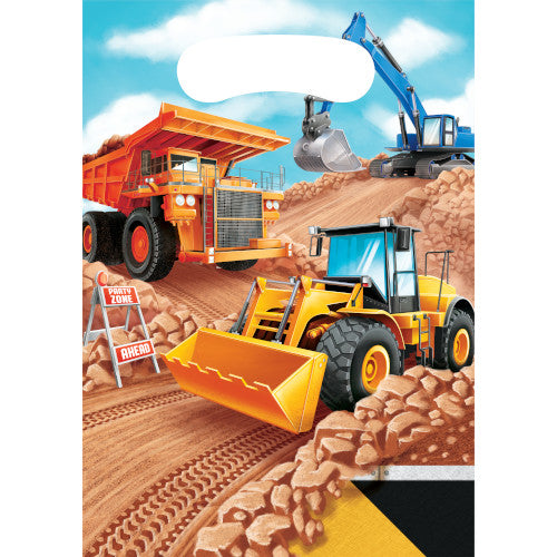 Loot Bags - Big Dig Construction 8ct