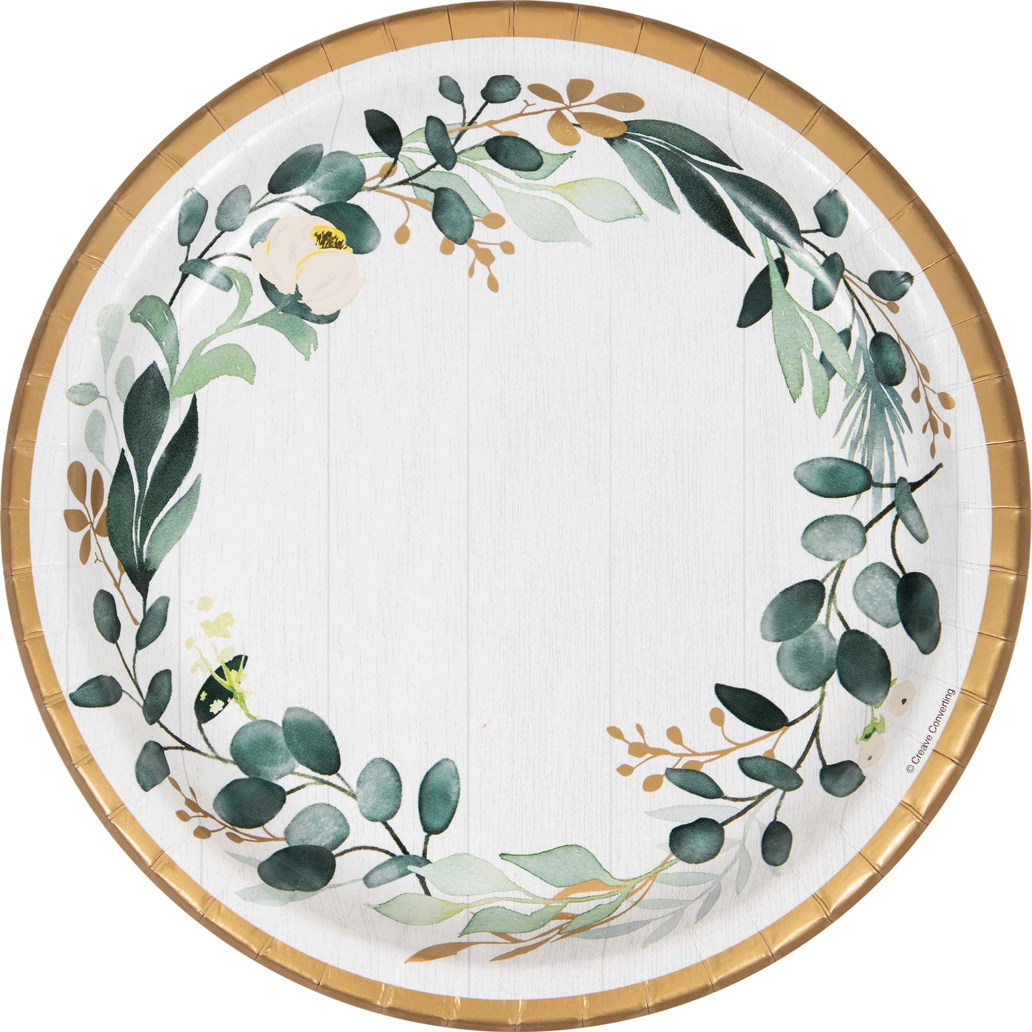 Banquet Plates - Eucalyptus Greens 8ct