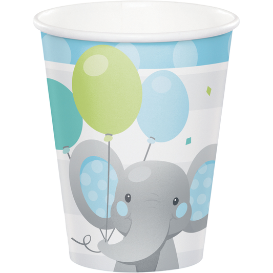 Cups - Enchanting Elephant (Blue) 8ct