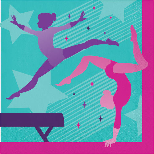 Lunch Napkins - Gymnastics Party 16ct