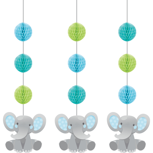 Hanging Decorations - Enchanting Elephant (Blue) 3ct