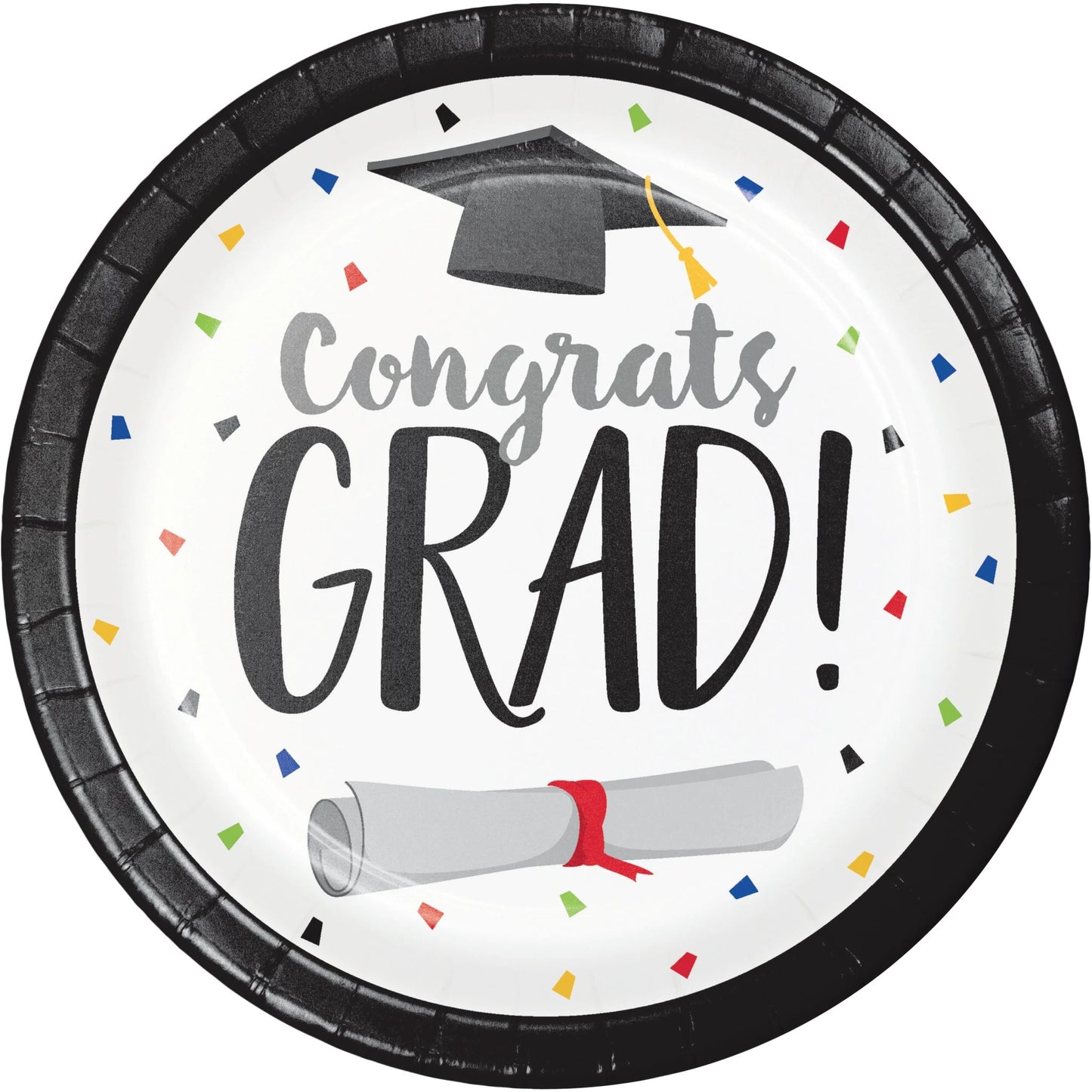 Lunch Plates - Congrats Grad 8ct