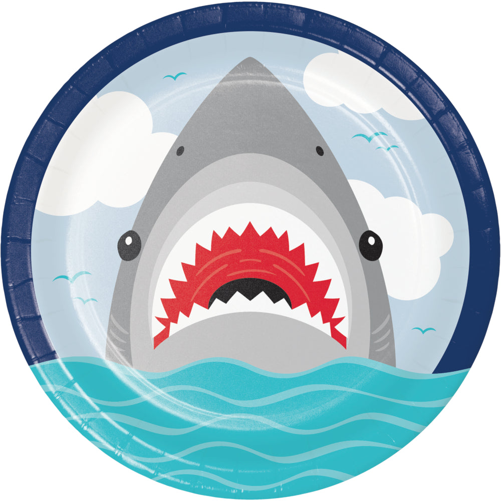 Lunch Plates - Shark Party 8ct