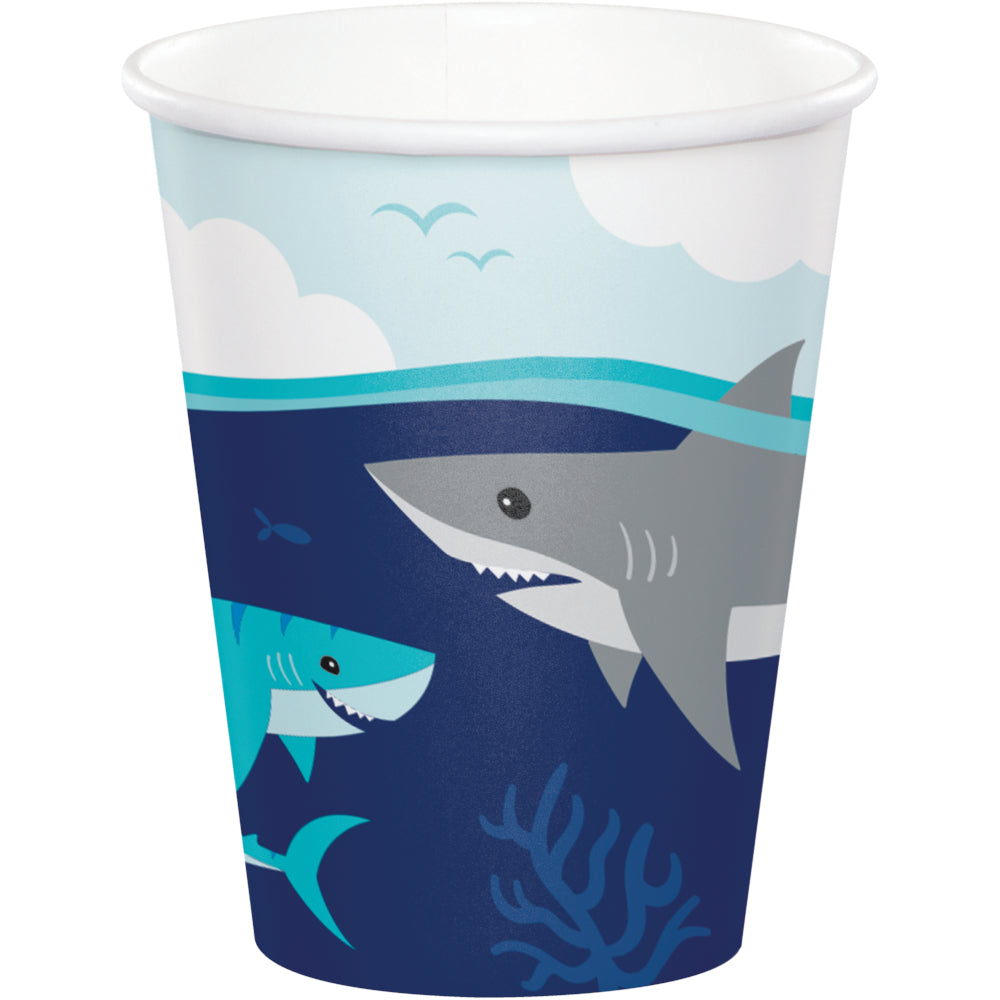Cups - Shark Party 8ct