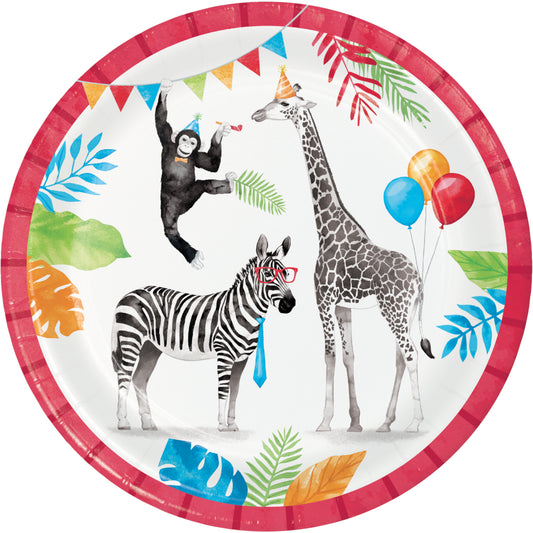 Lunch Plates - Party Animals 8ct