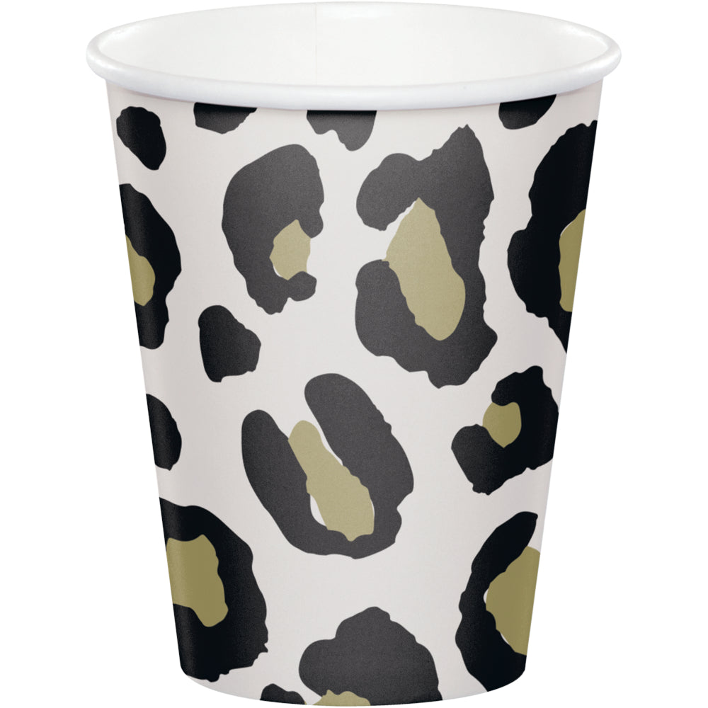 Cups - Leopard Print 8ct