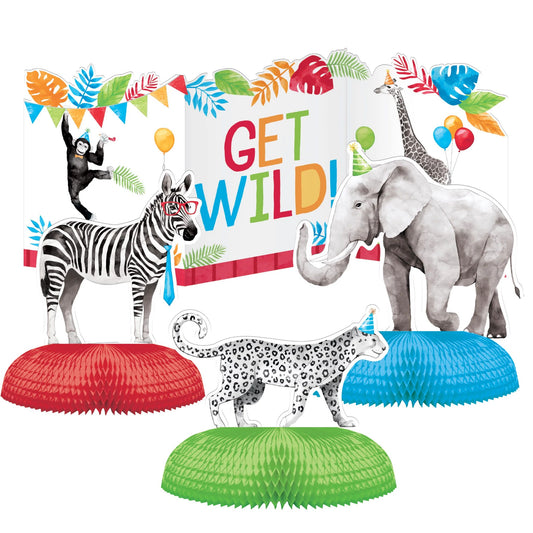 Centerpiece - Party Animals 4ct