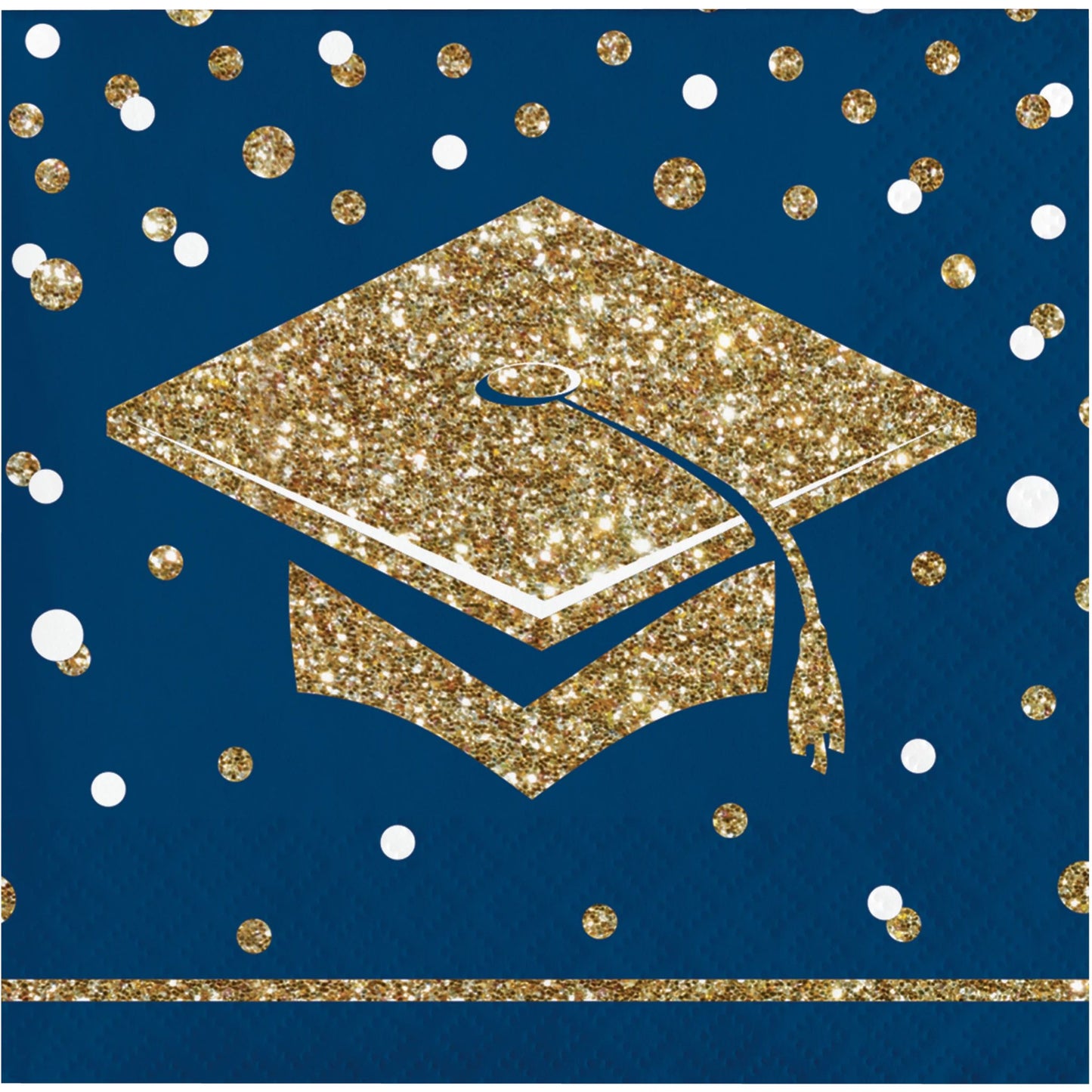 Beverage Napkins - Glittering Grad 16ct