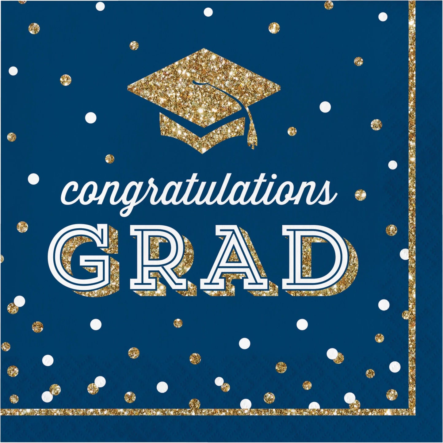 Lunch Napkins - Glittering Grad 16ct