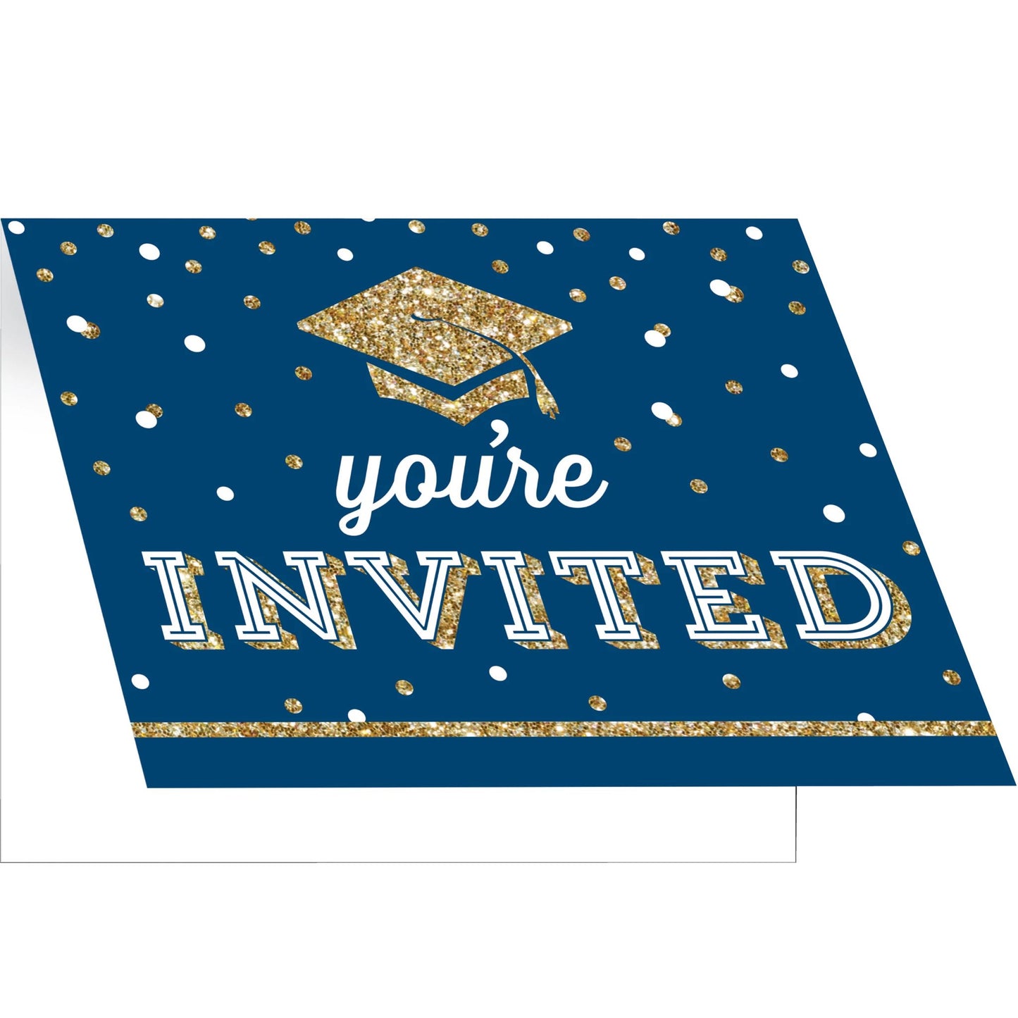 Invitations - Glittering Grad 8ct
