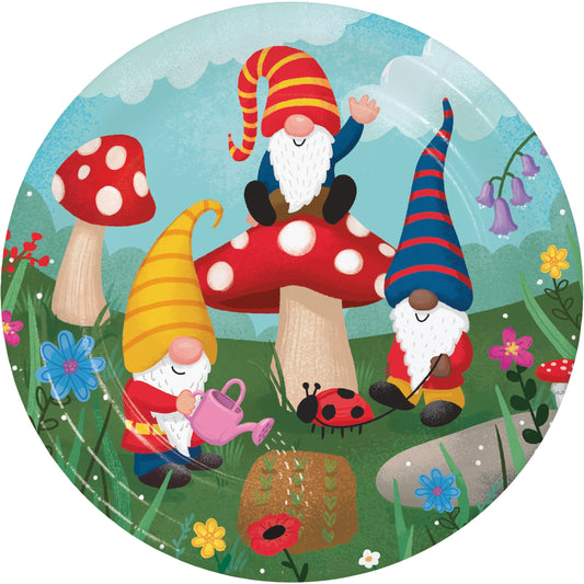 Lunch Plates - Party Gnomes 8ct