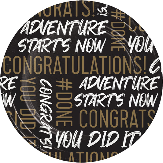 Dessert Plates - Golden Grad 8ct