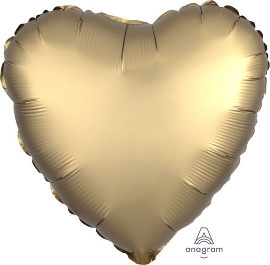 Heart: Satin Gold - 18"