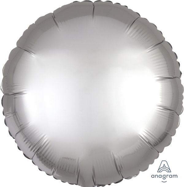 18" Round Mylar - Platinum