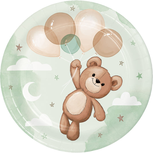 Dessert Plates - Teddy Bear 8ct